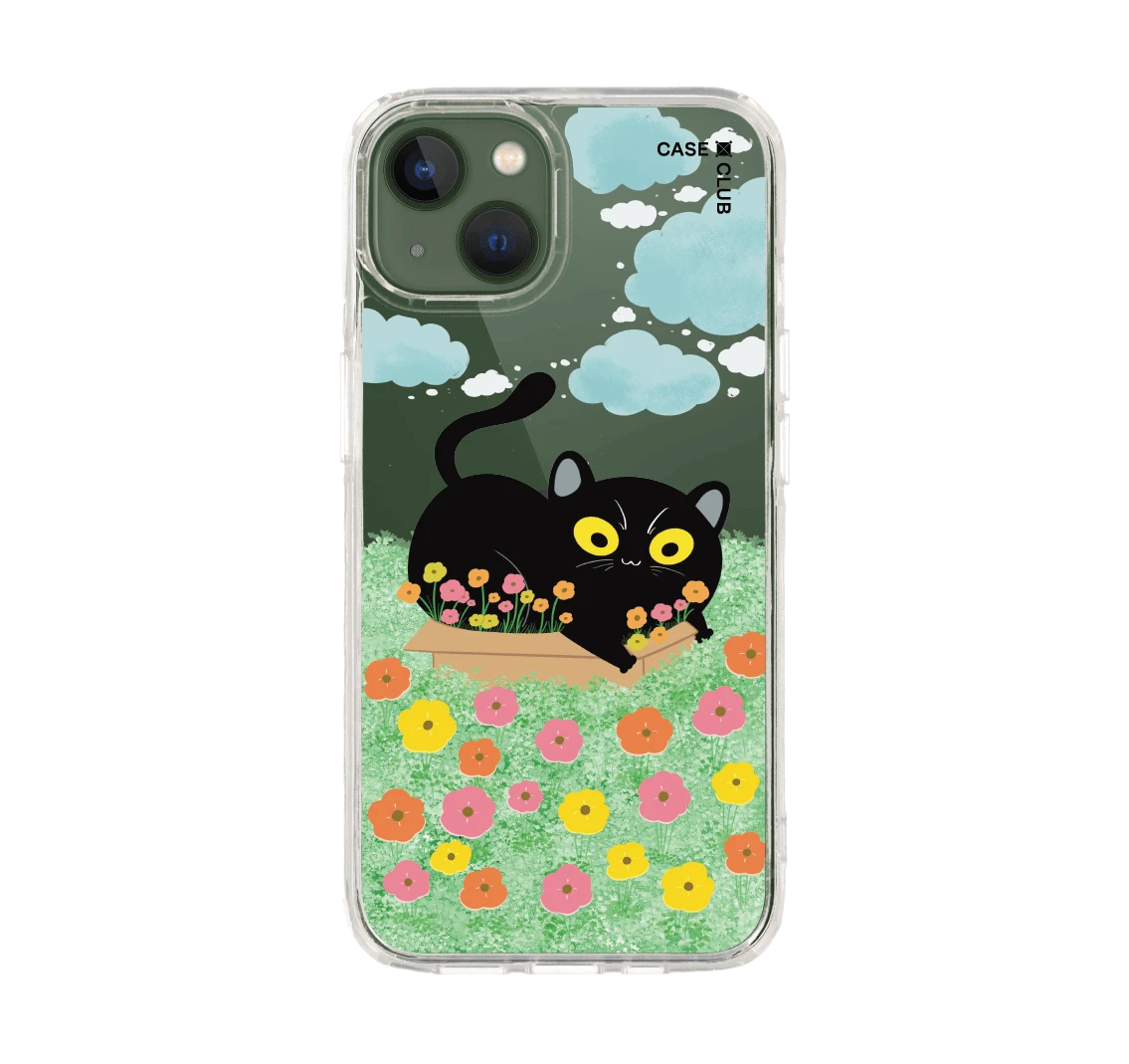 garden black cat